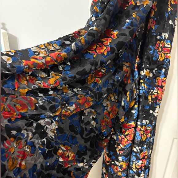 Anthropologie x Hutch, The Mabel, Velvet, wide-leg jumpsuit. Size Medium - Picture 5 of 7